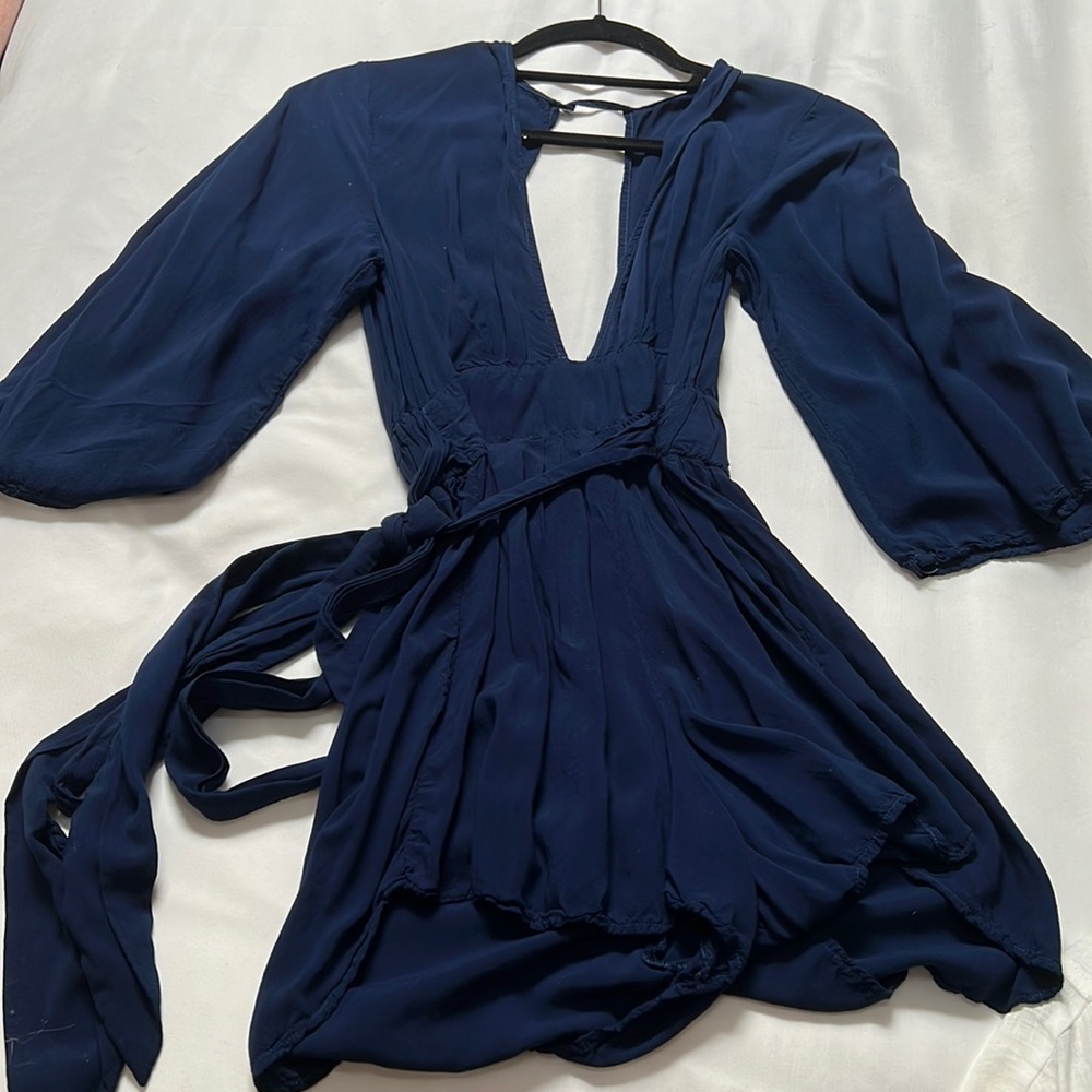 Blue/navy planet blue romper!